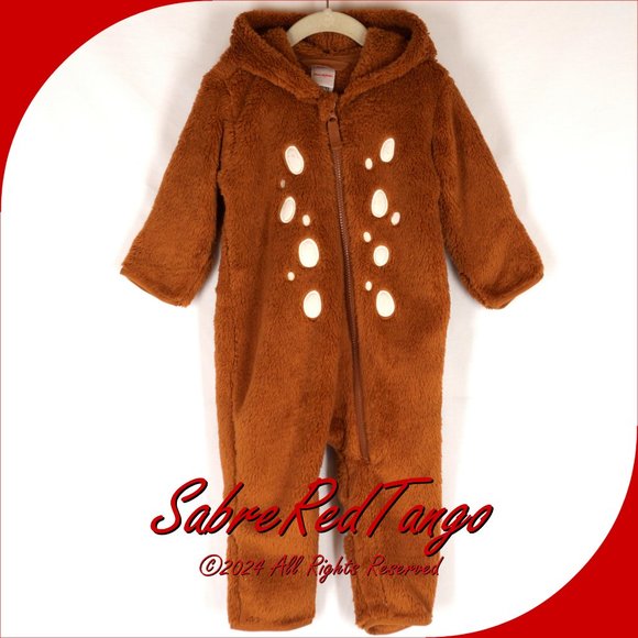 Hanna Andersson Other - NWT Hanna Andersson Baby Marshmallow Fleece 1Pc Suit Snuggly Reindeer 85 2T 2